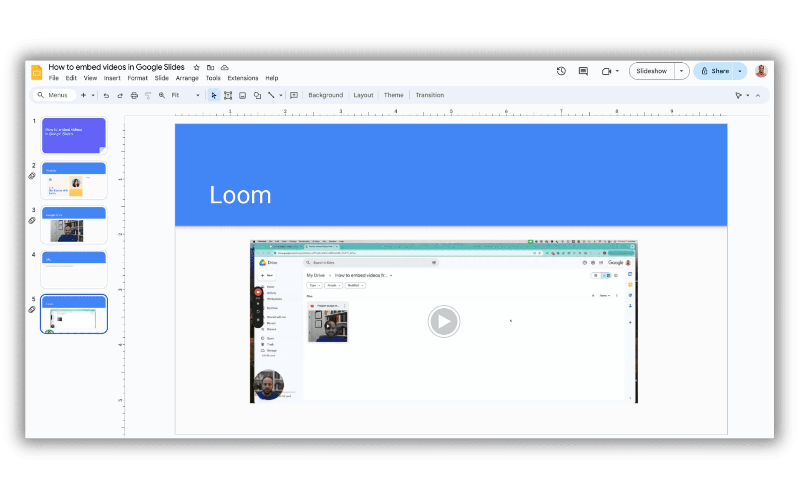 Tutorial: How to Embed a Video in Google Slides | Loom Blog