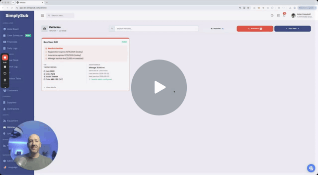 Automated Vehicle Expiration & Service Alerts