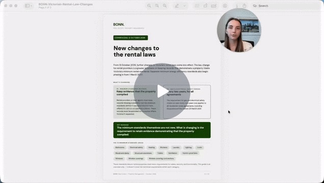 Kimberley Pavlovic explains the 13 October 2026 Victorian rental law changes